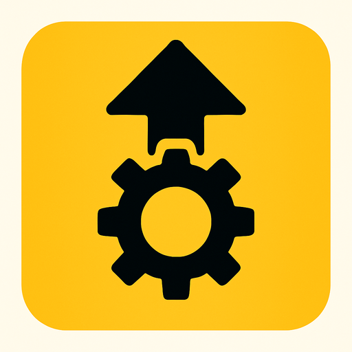 upgrad icon.
In-Game asset.  2d.  High contrast.  No shadows