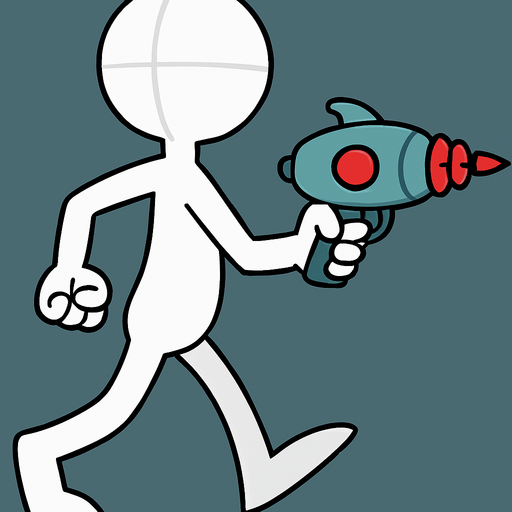 Add alien laser gun in hand