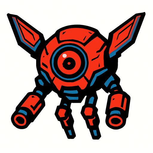 dron enemy.
In-Game asset.  2d.  High contrast.  No shadows