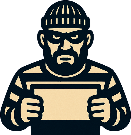 criminal.
In-Game asset.  2d.  High contrast.  No shadows