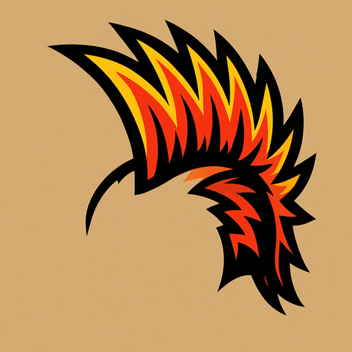 Mohawk with no head.
In-Game asset.  2d.  High contrast.  No shadows