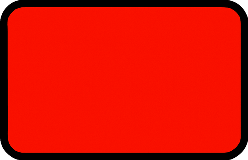 Crea un rectángulo para asset de botón. Debe ser: color rojo escarlata con borde en forma de rectángulo.
Los colores deben ser planos, y los bordes redondeados.
In-Game asset.  2d.  High contrast.  No shadows. anime. simple