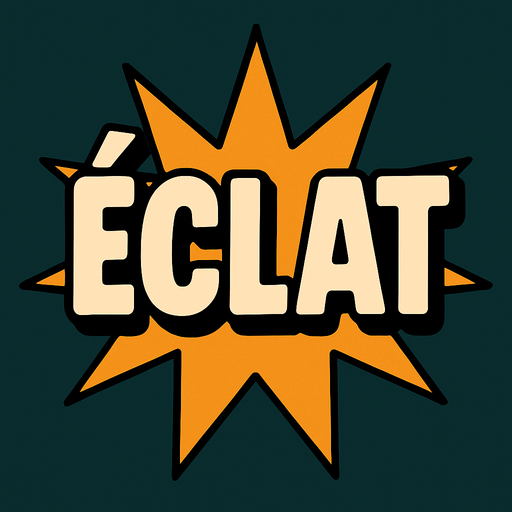 éclat.
In-Game asset.  2d.  High contrast.  No shadows