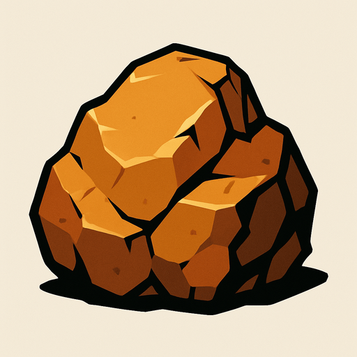 rock.
In-Game asset.  2d.  High contrast.  No shadows
