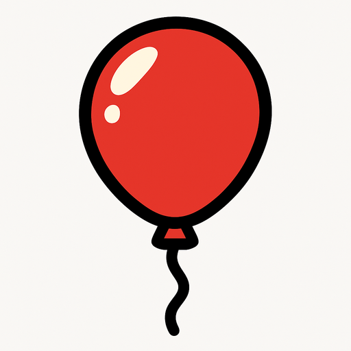 ballon.
In-Game asset.  2d.  High contrast.  No shadows