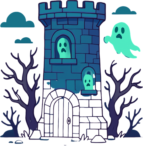 ghost tower. rpg. 2d. no shadows.