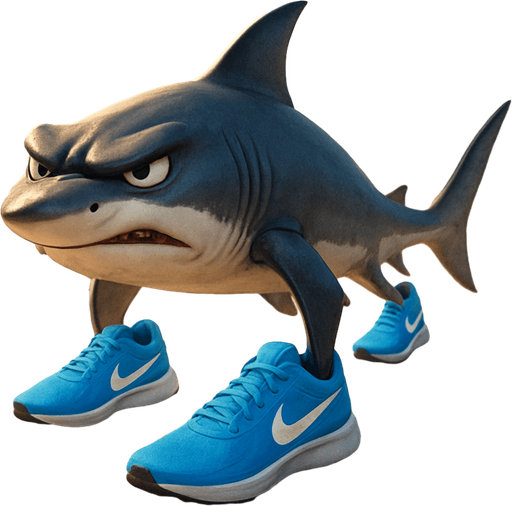 Shark with angry brows