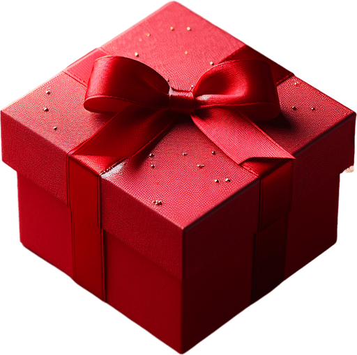 beautifull red gift box.