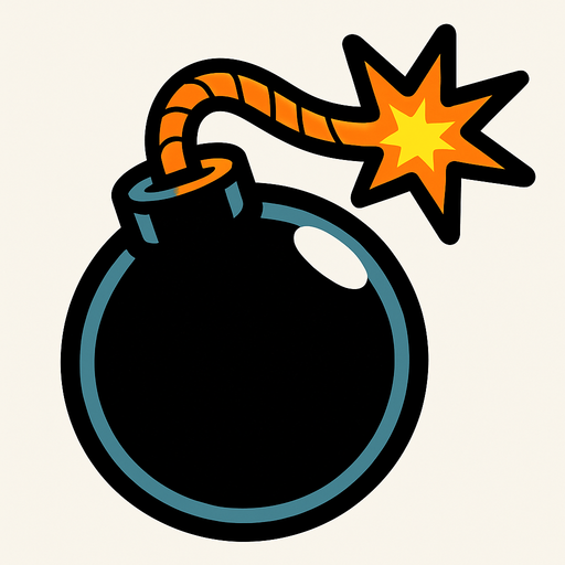 bomb.
In-Game asset.  2d.  High contrast.  No shadows
