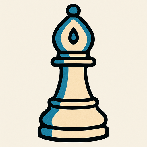 Satranç fili.
In-Game asset.  2d.  High contrast.  No shadows