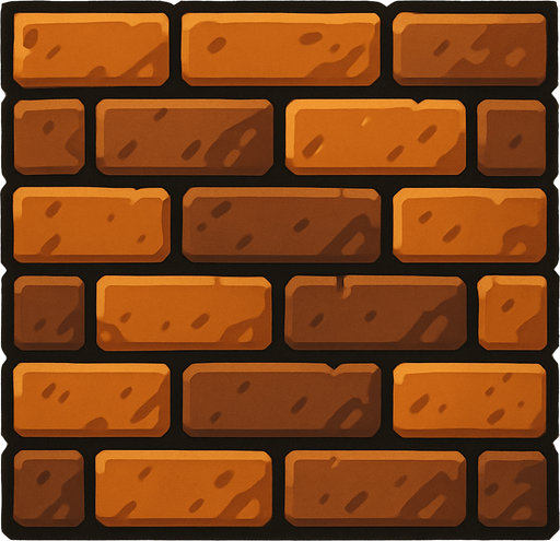 wall, 3d, yazısız.
In-Game asset.  2d.  High contrast.  No shadows