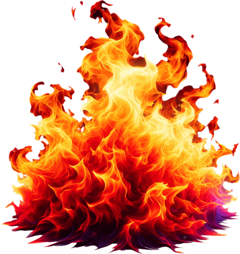fire.
In-Game asset. 2d. Blank background. High contrast.