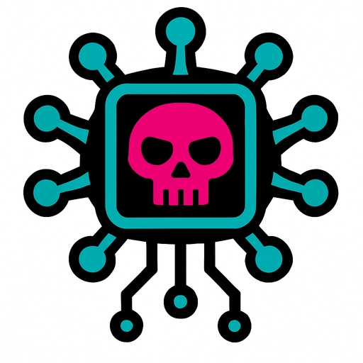 VIRUS TECNOLOGICO.
In-Game asset.  2d.  High contrast.  No shadows