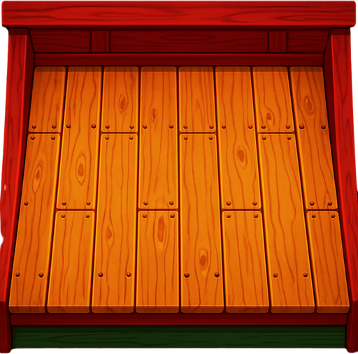 Japanese house floor of wood similar to the bathhouse in "spirited away" movie. HD colors..
In-Game asset.  2d.  High contrast.  No shadows