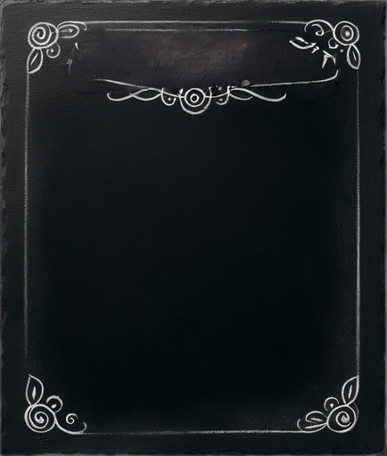 Text "POTION" handwritten in chalk