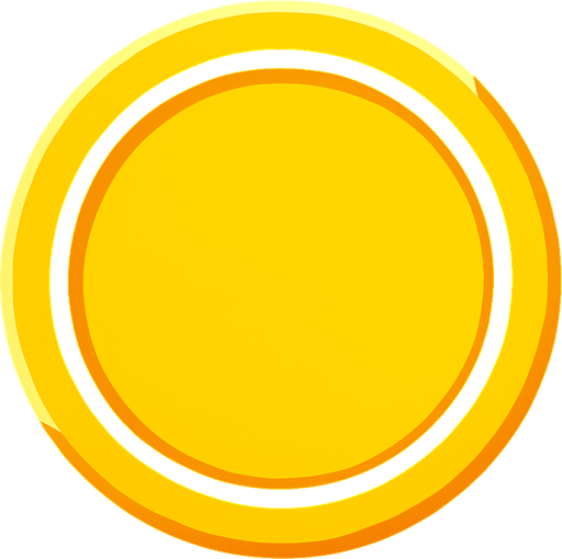 Ortadaki $ kaldır düz sarı renk