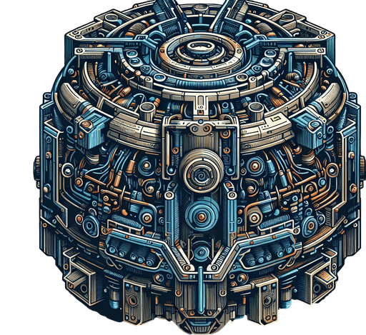 peice of a hi tech bomb.
Single Game Texture.  In-Game asset.  2d.  Blank background.  High contrast.  No shadows