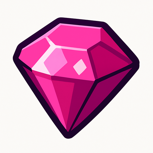 Gema.
In-Game asset.  2d.  High contrast.  No shadows