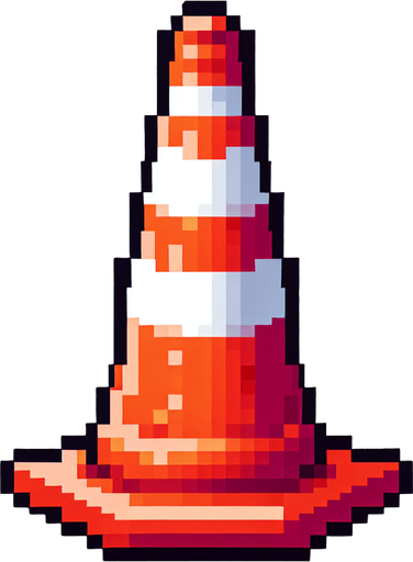 a traffic cone.
video game sprite