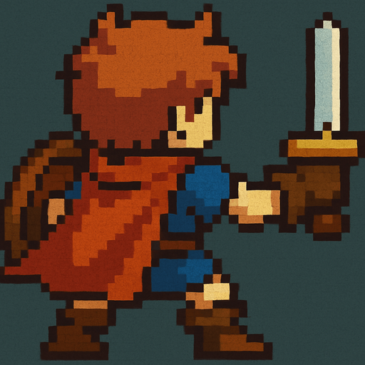 Retro pixel style from arcade