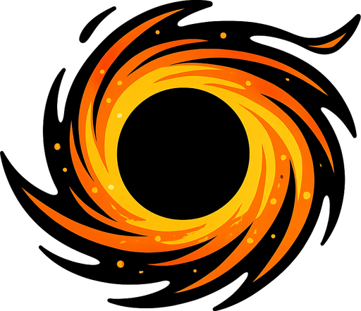 black hole.
In-Game asset.  2d.  High contrast.  No shadows