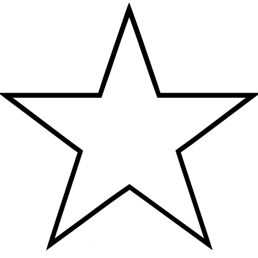 Add a black border to the star