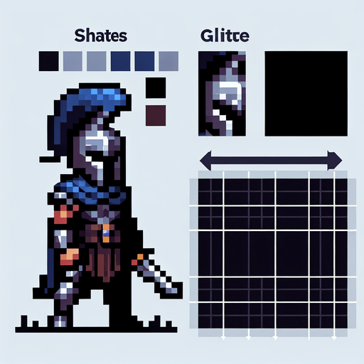 savasci kotu karakter pixelart.
Single Game Texture.  In-Game asset.  2d.  Blank background.  High contrast.  No shadows