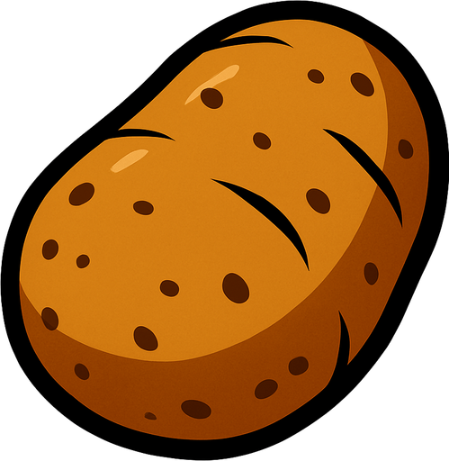 Patate.
In-Game asset.  2d.  High contrast.  No shadows