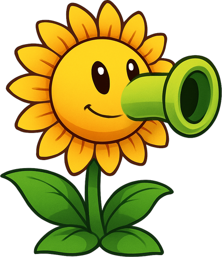 Un lanza guisantes fusionado cun un girasol de plantas vs zombies fusion.
In-Game asset.  No shadows