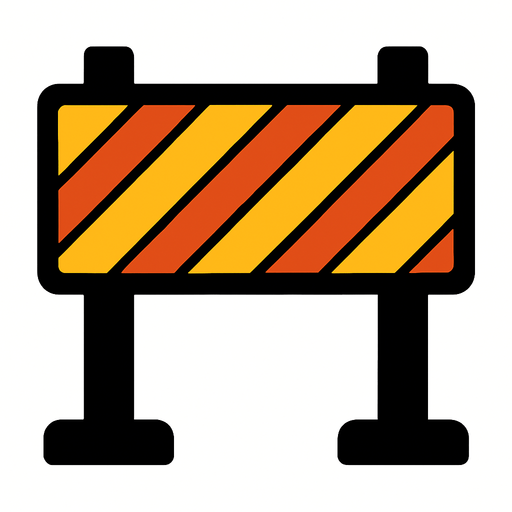 bariyer.
In-Game asset.  2d.  High contrast.  No shadows