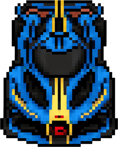 bugatti bolide pixel art bird's eye view.
In-Game asset.  2d.  High contrast.  No shadows