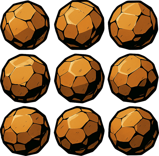 Pack of rocks shots.sphere.
In-Game asset.  2d.  High contrast.  No shadows