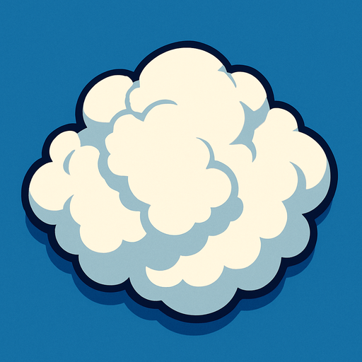 distantCloud top view.
In-Game asset.  2d.  High contrast.  No shadows