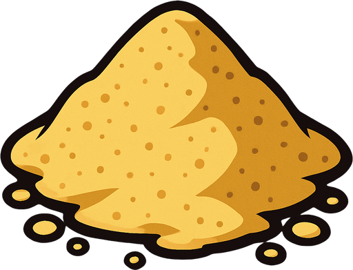 sand.
In-Game asset.  2d.  High contrast.  No shadows