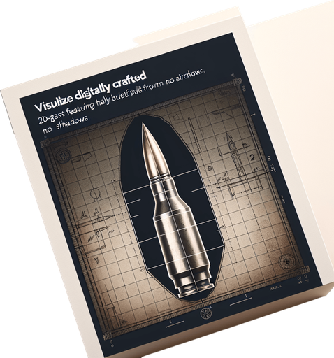 Sharpe bullet of plane.
Single Game Texture. In-Game asset. 2d. Blank background. High contrast. No shadows.