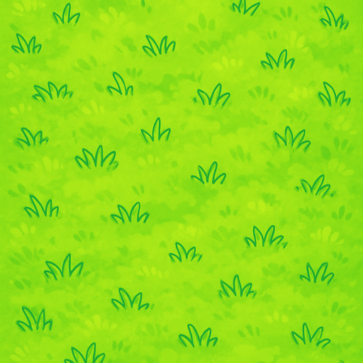 Top-down view of a cartoon-style grass field, seen from above, 2D game style, bright colors, hand-drawn or pixel-art style, soft grass texture, 2000x3000 pixels
In-Game asset.  2d.  High contrast.  No shadows