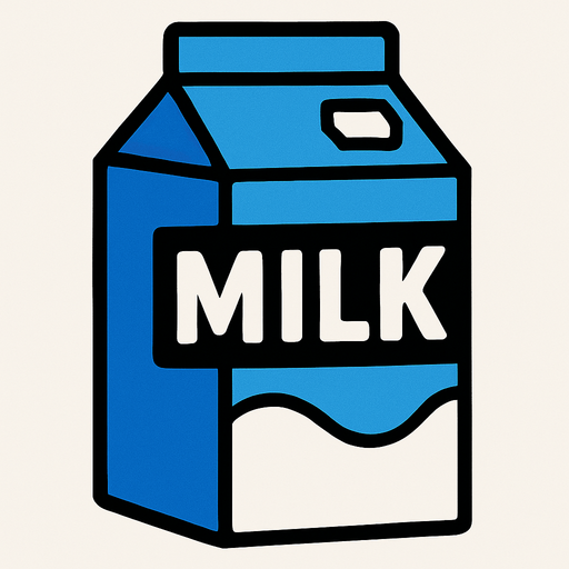 milk.
In-Game asset.  2d.  High contrast.  No shadows