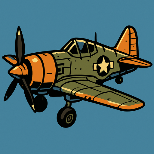 War plane.
In-Game asset.  2d.  High contrast.  No shadows