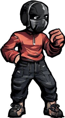 no mask, different clothing