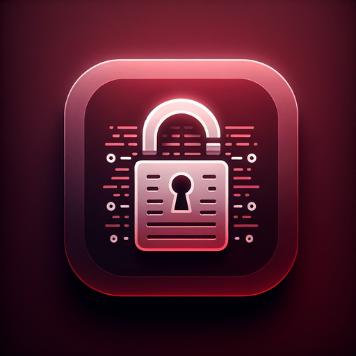 Create a square app store icon with rounded corners, specifically designed for a 'Locked' application. Center the icon with a sleek and minimalist padlock symbol to clearly represent security and protection. Overlay the padlock on a subtle file or document graphic to signify locked or encrypted files. Incorporate faint lines of code or binary digits within the file graphic to add a modern, tech-savvy touch. Use a background gradient transitioning from deep crimson to dark burgundy, creating a sense of urgency and protection. Add a soft red glow around the icon's edges to emphasize security and advanced technology, ensuring the overall design remains clean, professional, and visually striking.
Single Game Texture. In-Game asset. 2d. Blank background. High contrast. No shadows.