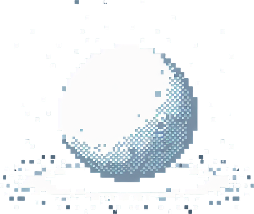 round snowball. pixelated. 8 bit. Single Game Texture. In-Game asset. 2d. Blank background. High contrast. No shadows.