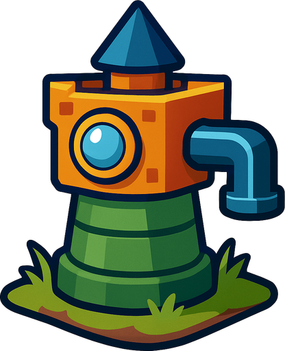 slowTowerAsset.
In-Game asset.  2d.  High contrast.  No shadows