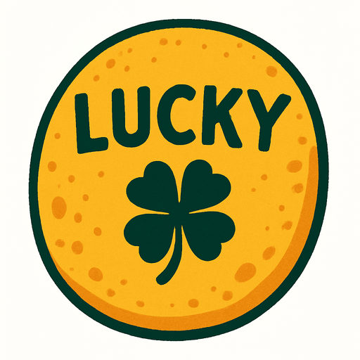 lucky pebble.
In-Game asset.  2d.  High contrast.  No shadows