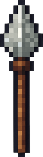 Generame una lanza pixelar.
In-Game asset.  2d.  High contrast.  No shadows