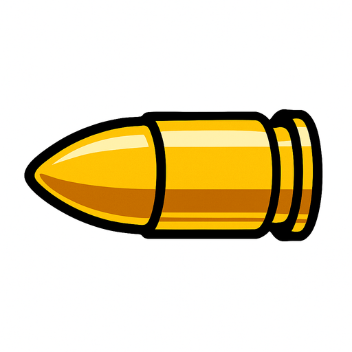 Sarı mermi olsun.
In-Game asset.  2d.  High contrast.  No shadows