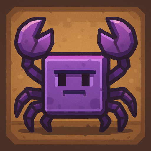 purple square crab.
In-Game asset