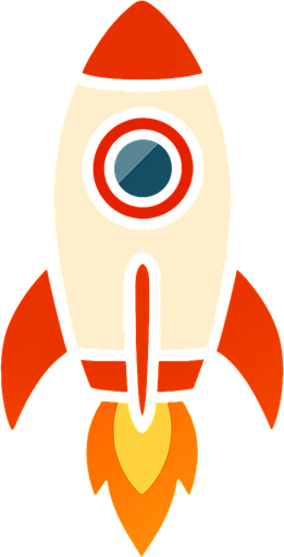 Looking like real rocket. Rocket picture.
In-Game asset.  2d.  High contrast.  No shadows
