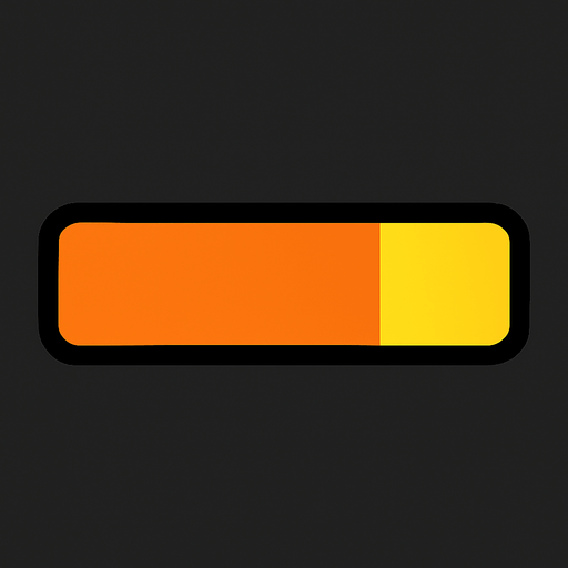 square bar.
In-Game asset.  2d.  High contrast.  No shadows