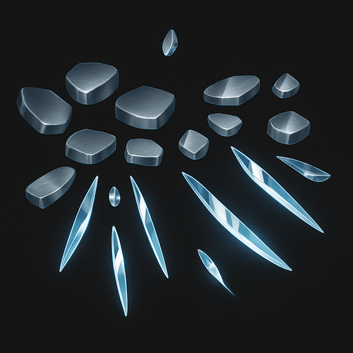 The parts will be made of metal and glass.