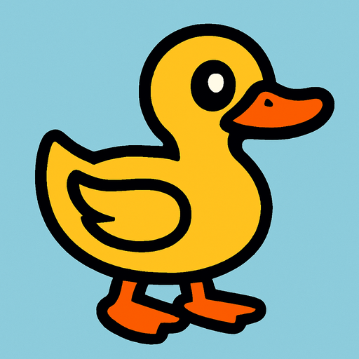 Duck.
In-Game asset.  2d.  High contrast.  No shadows